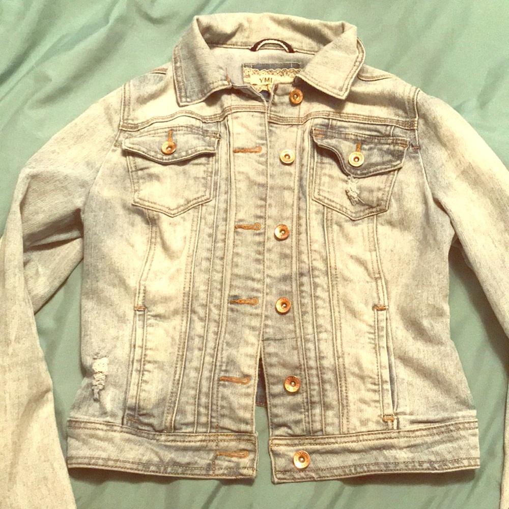 Cute short style jean jacket